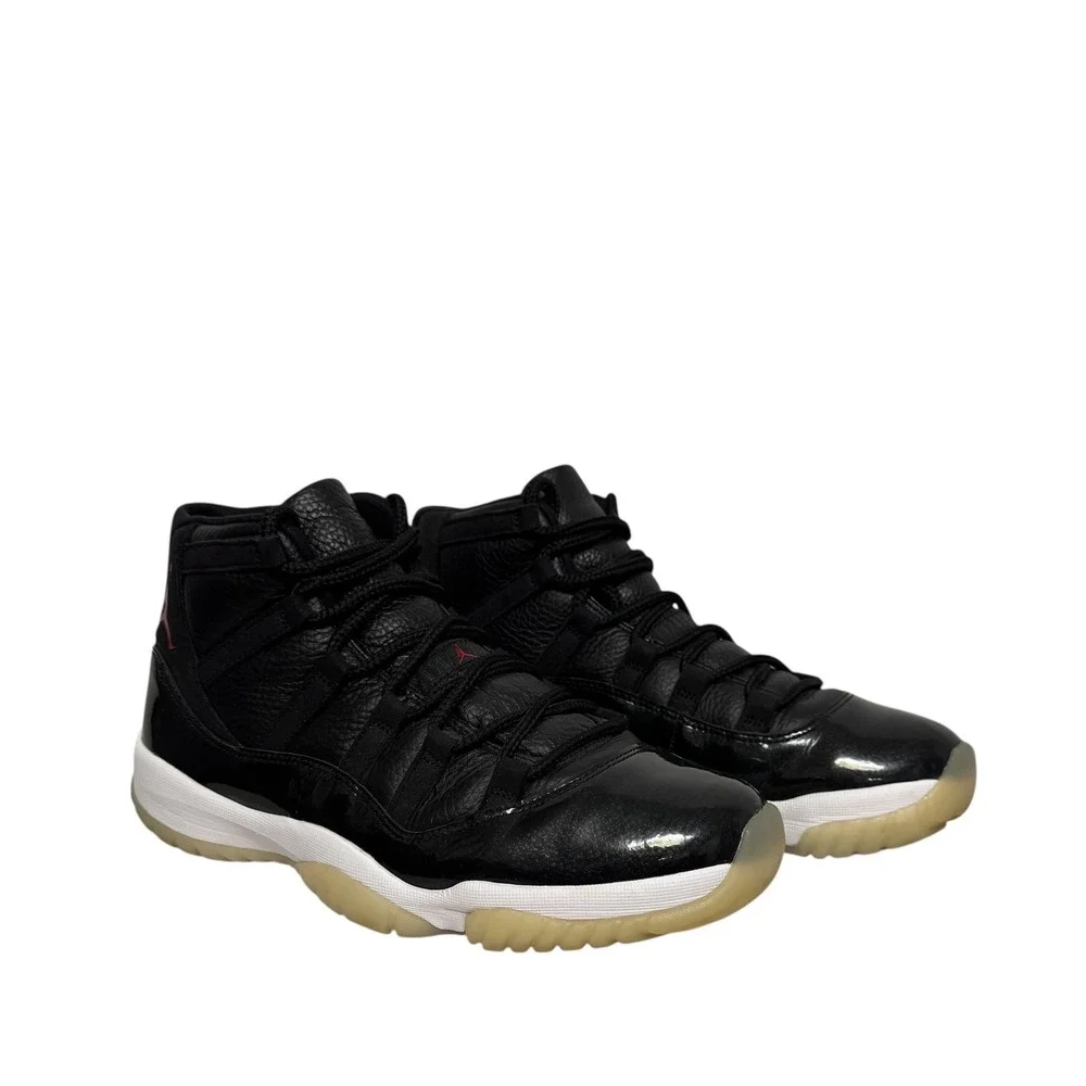 Nike‎ Air Jordan XI Retro 72-10 Black Gym White 378037-002 Mens Basketball Shoes